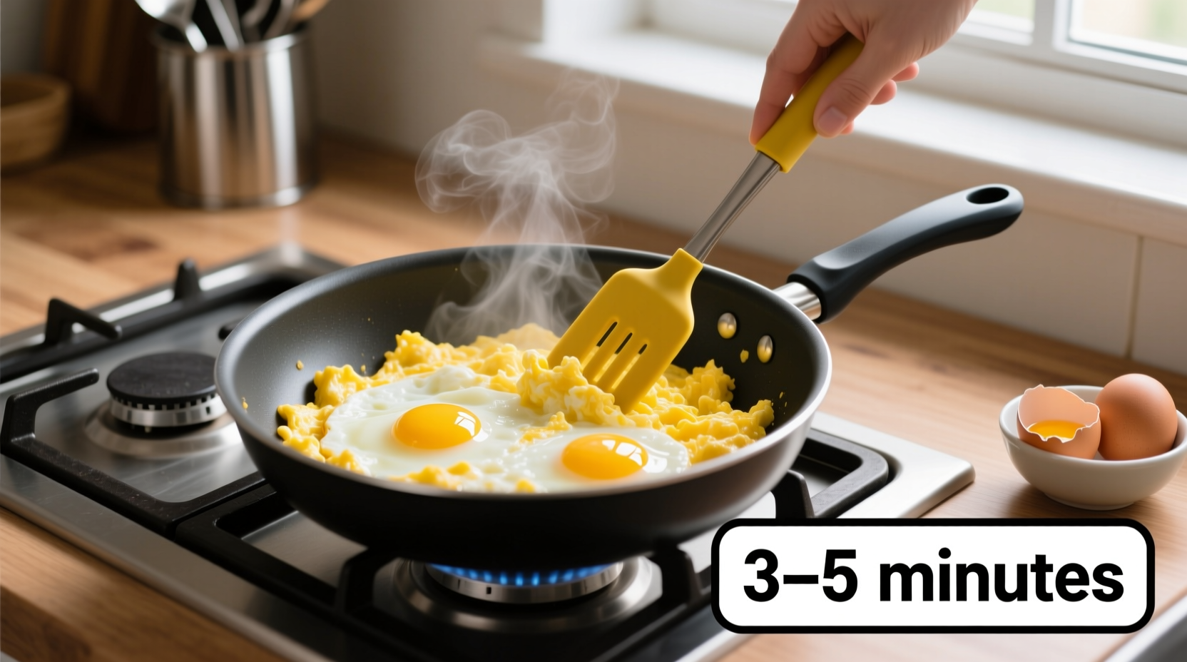 how long to cook scrambled eggs