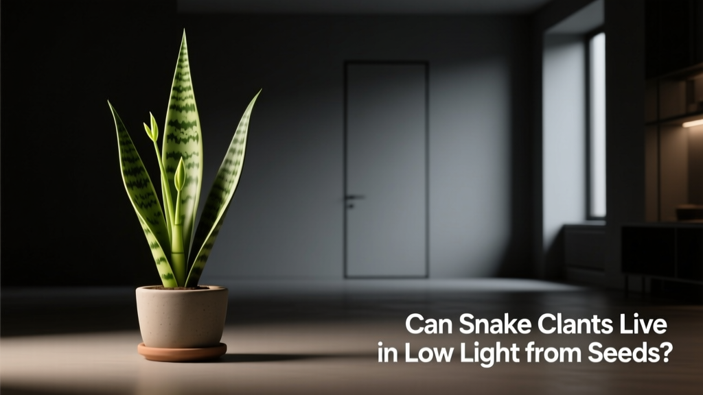 Snake Plant Seeds in Low Light: The Truth