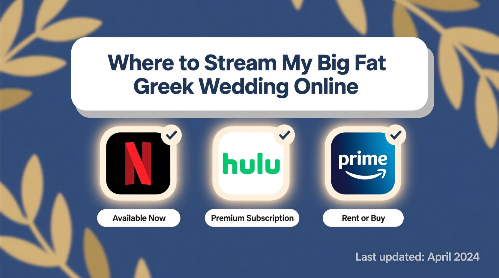 where to stream my big fat greek wedding