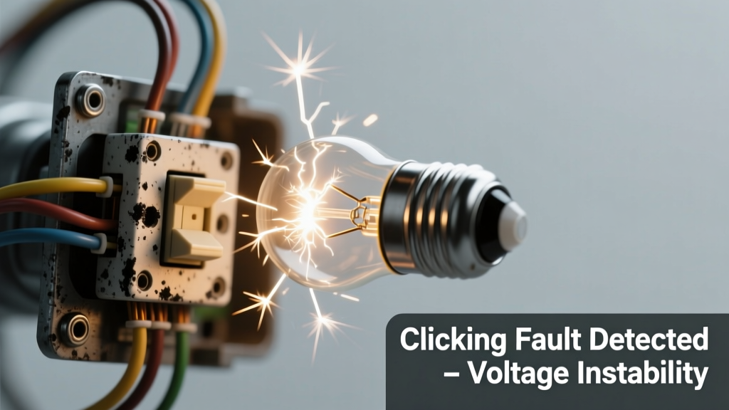 Light Fixture Flickering & Clicking Sound: Quick Diagnosis