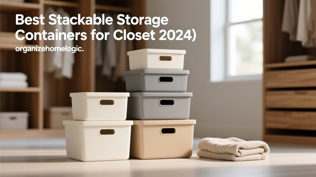 Best Stackable Storage Containers for Closets (2024)