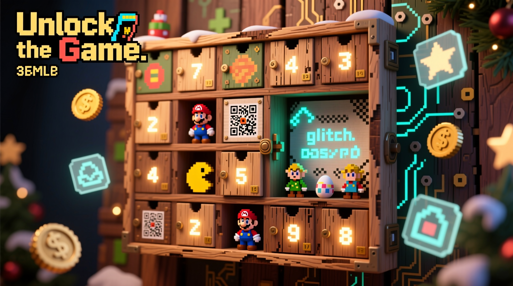 how to make a diy advent calendar with hidden gaming easter eggs