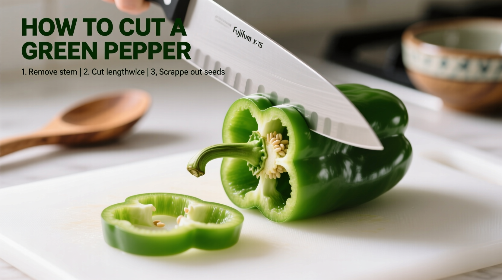 Vergleich verschiedener Paprikaschnitttechniken