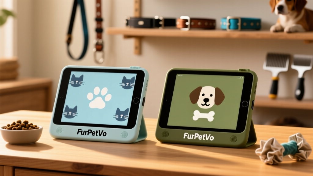 Side-by-side comparison of FurPetVo tablets for cats and dogs, with clear labeling