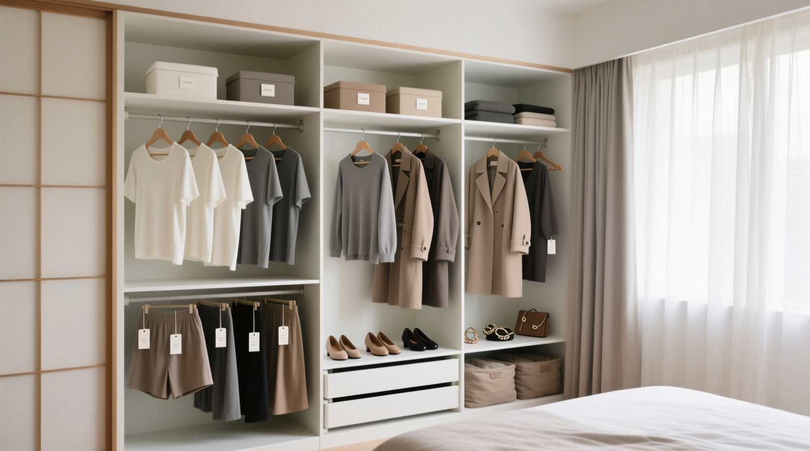 item minimalist closet organization tips