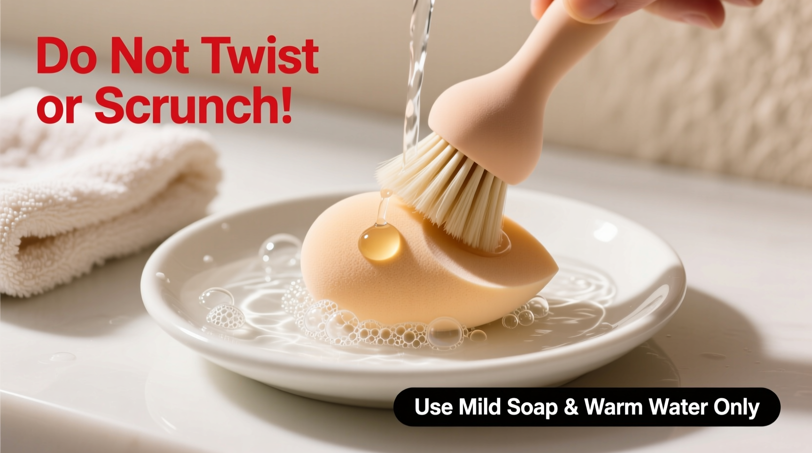 how to safely clean your silicone makeup sponge without damaging its texture