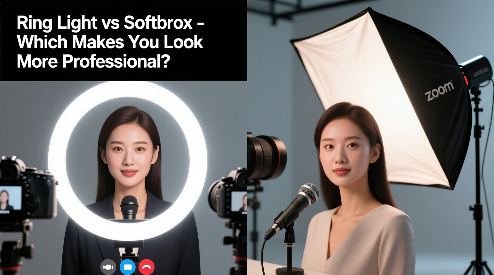 ring light vs softbox lighting which setup actually makes you look professional on zoom