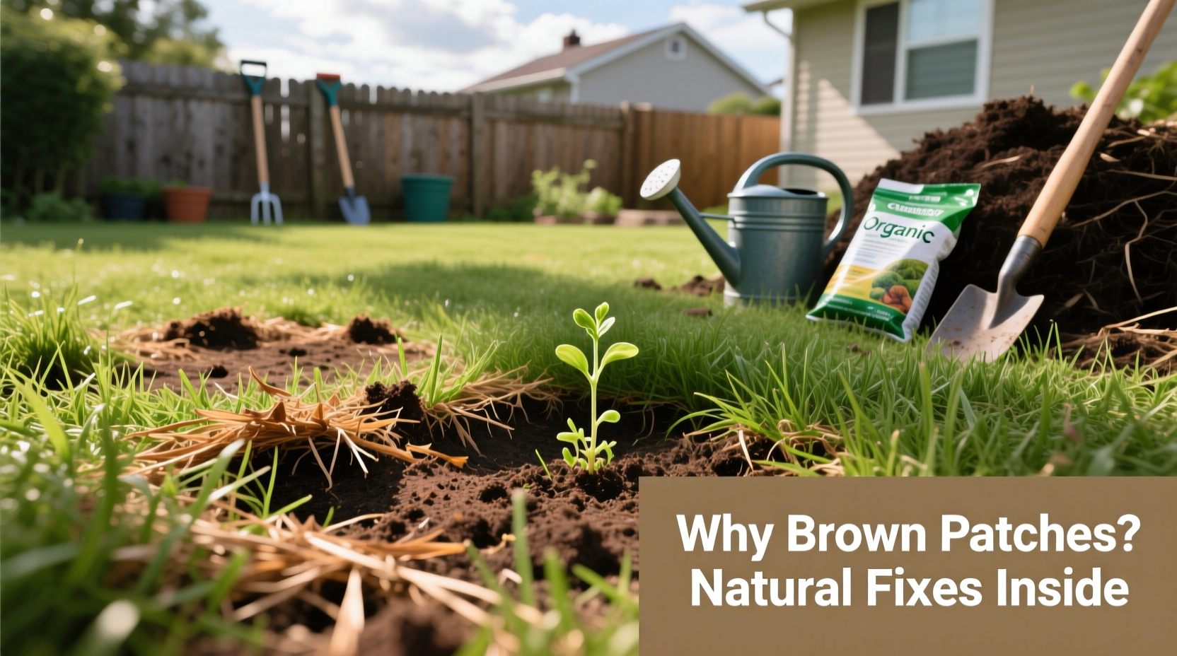 why does my lawn have brown patches and how to fix naturally