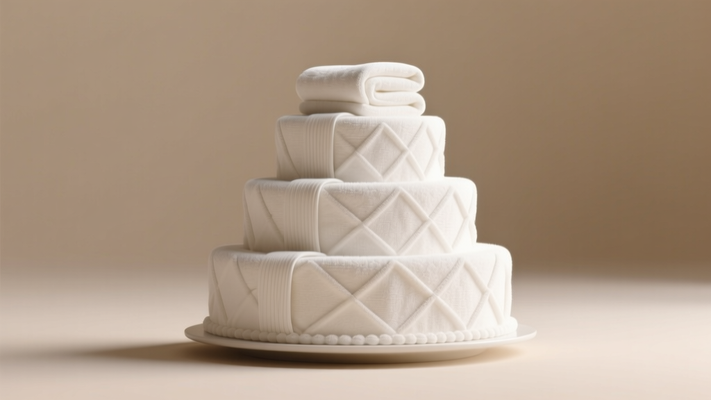 How to Make a Wedding Cake Out of Towels
