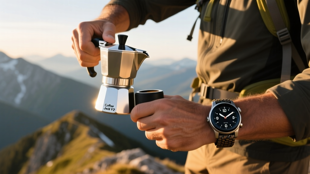 Coffee Jack V2 Field Brewing: Smartwatch Timers & Temp Tracking