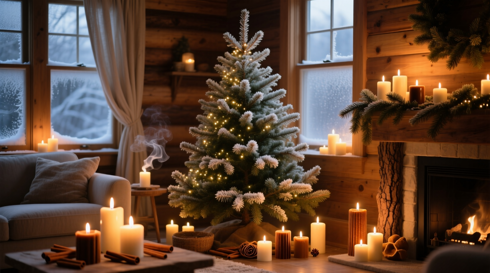are scented christmas candles overpowering when mixed with tree aroma