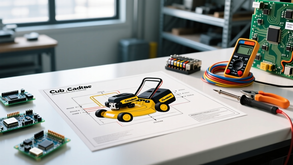 Troubleshooting with the Wiring Diagram for Cub Cadet LTX 1050
