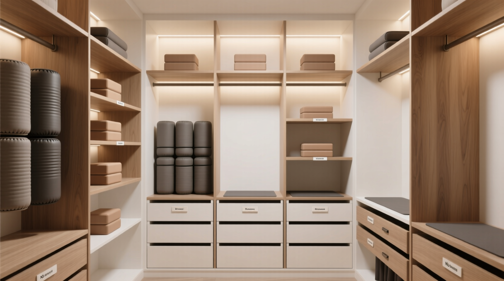 closet organization tips for yoga gear