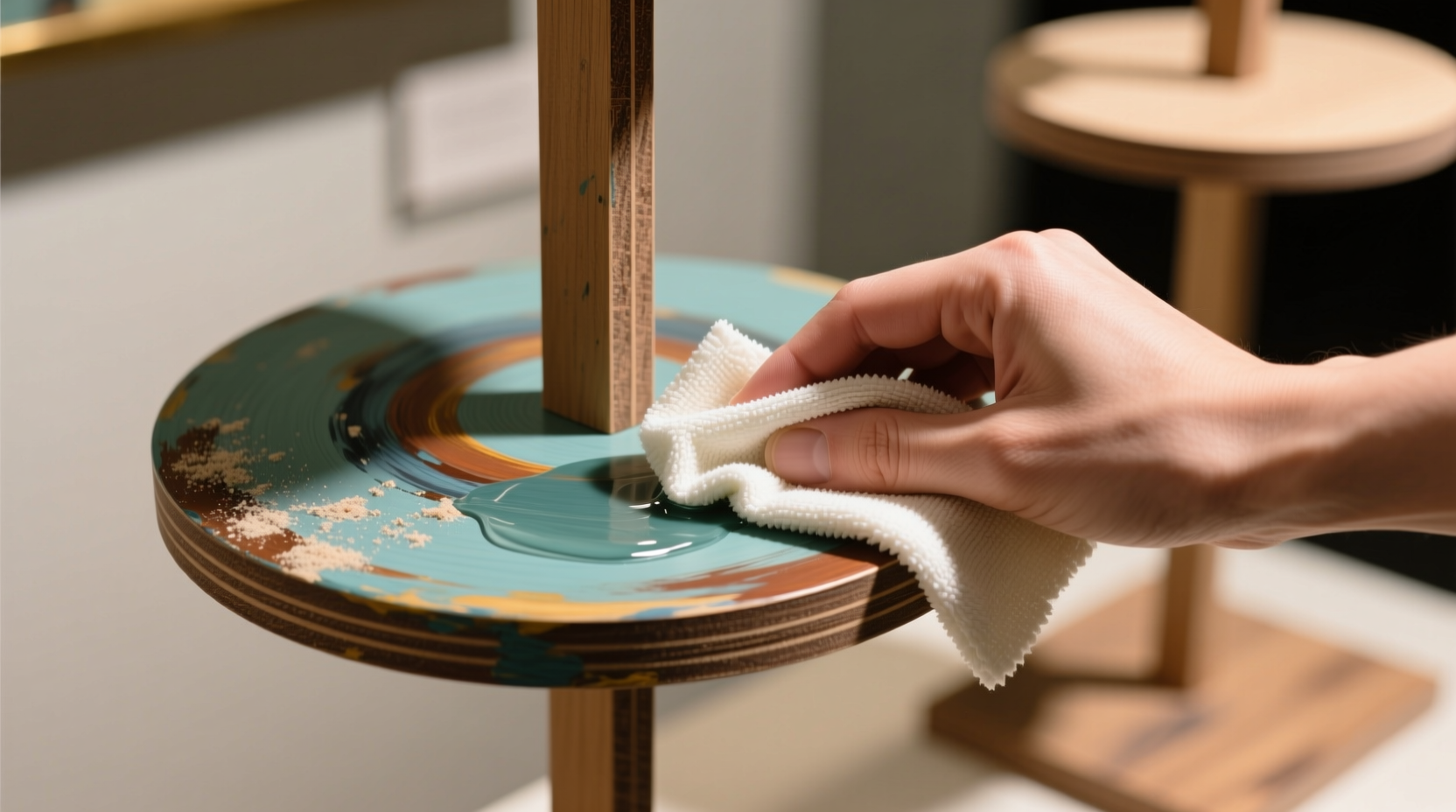 how to clean anime figurine stands safely