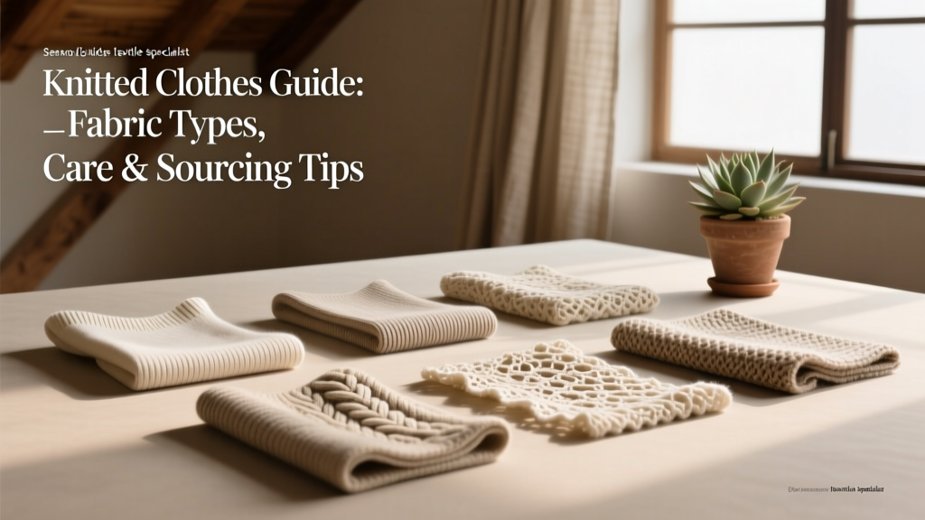 Knitted Clothes Guide: Fabric Types, Care & Sourcing Tips