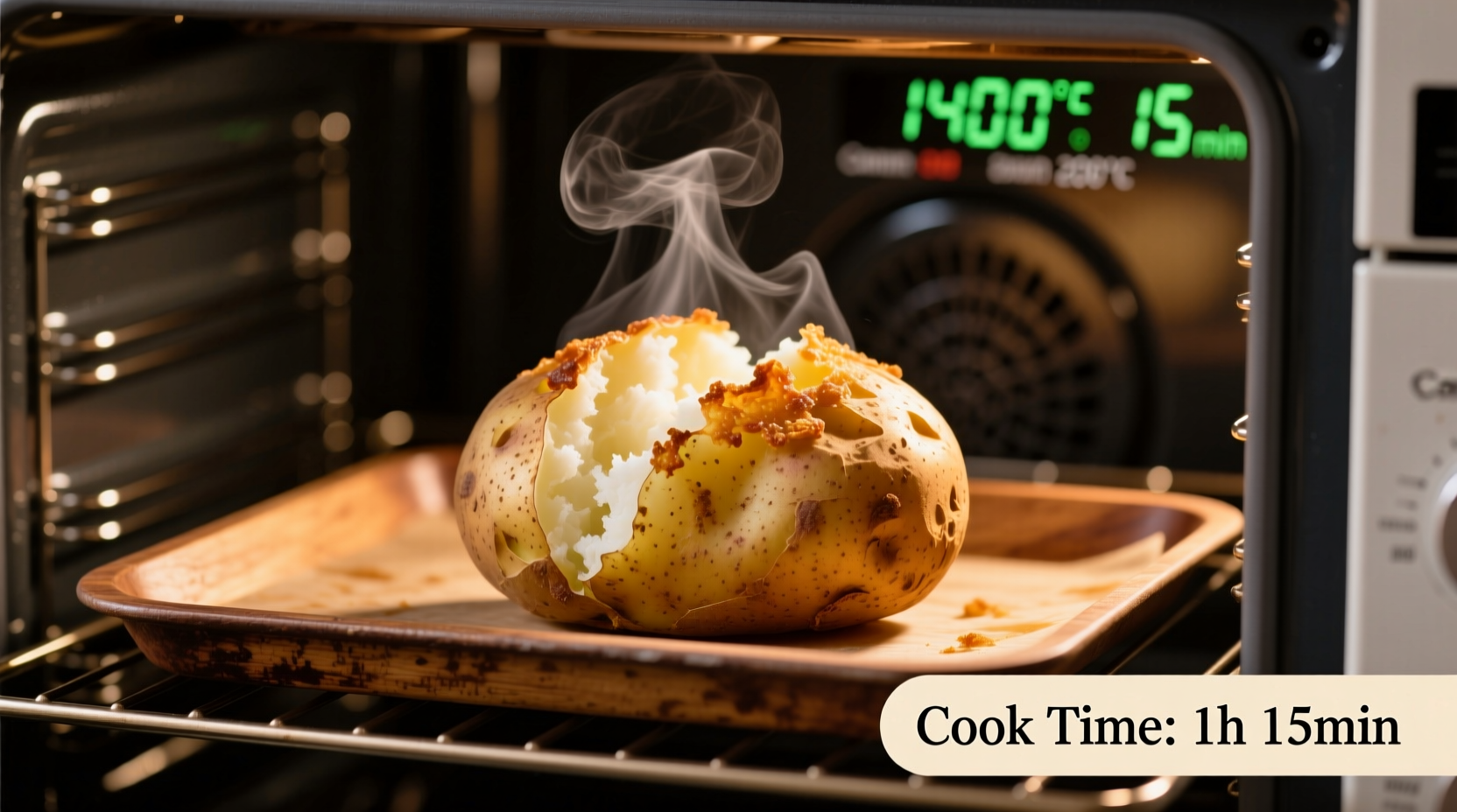 how long to cook baked potatoes in oven