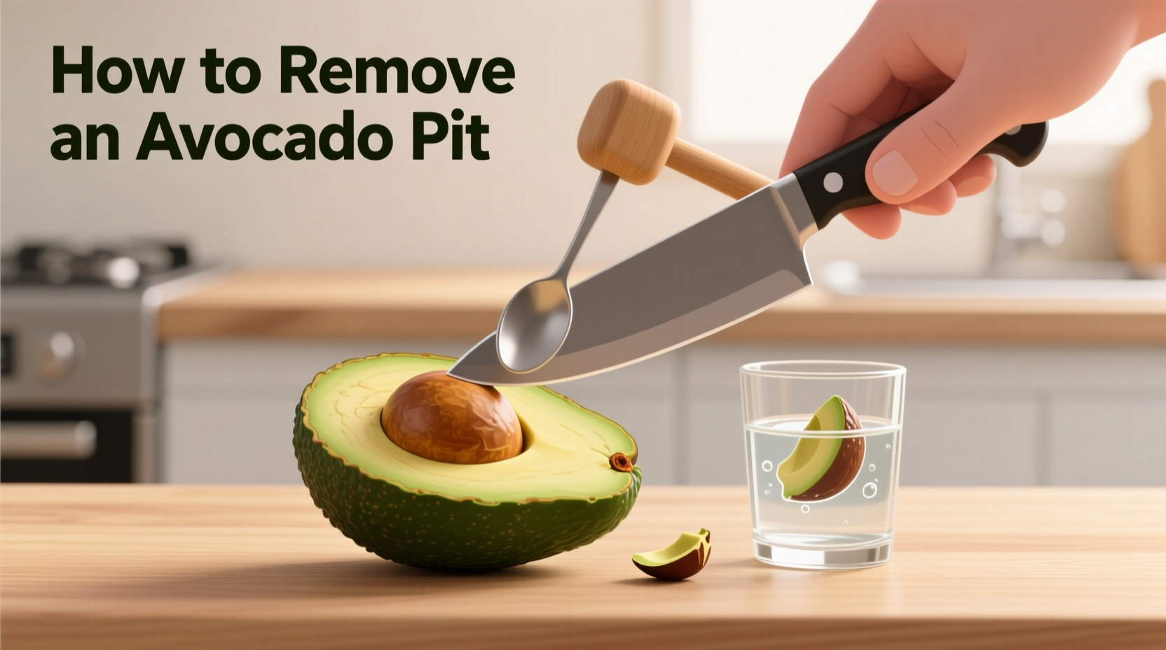 how to remove an avocado pit