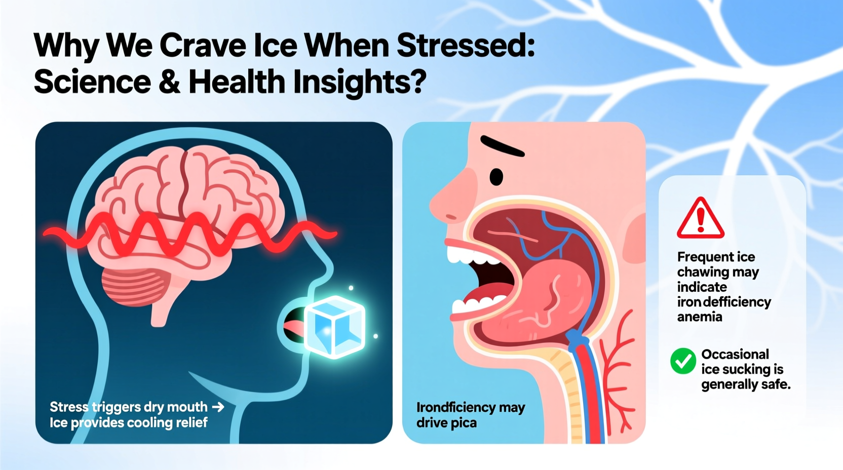 why do people crave ice when stressed and is it a health concern