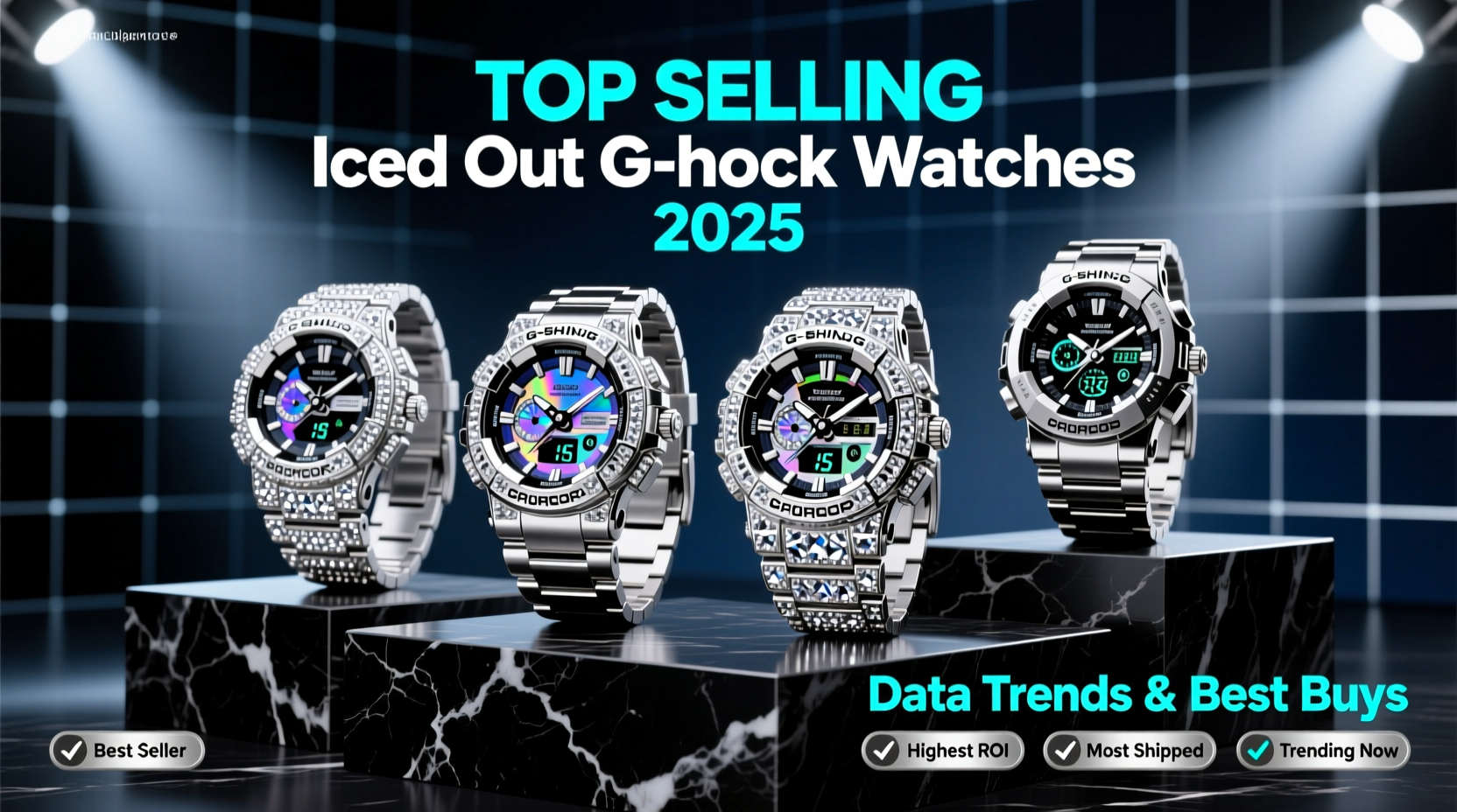 top selling iced out g shock