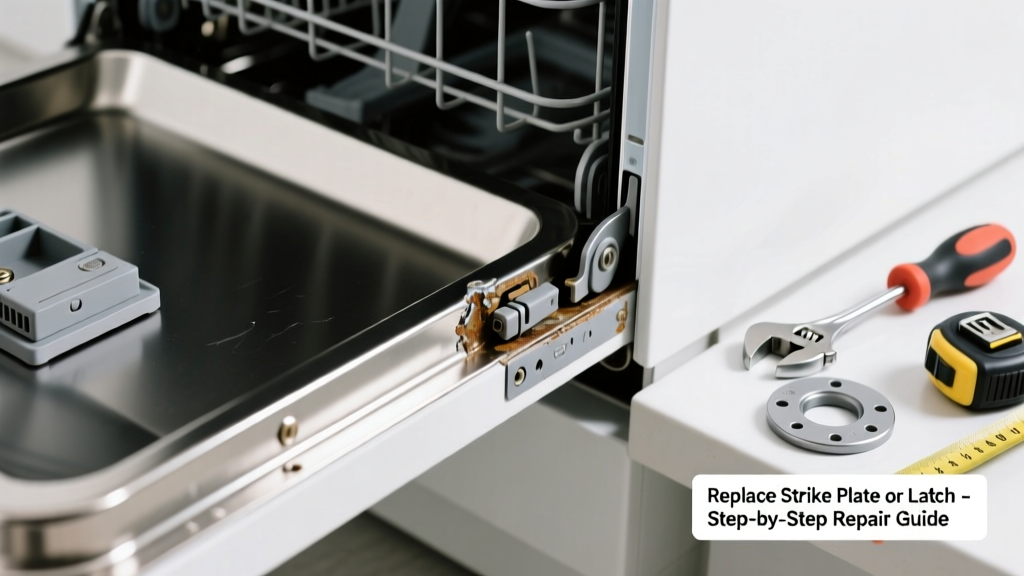 Dishwasher Door Won’t Latch? Replace the Strike Plate or Latch