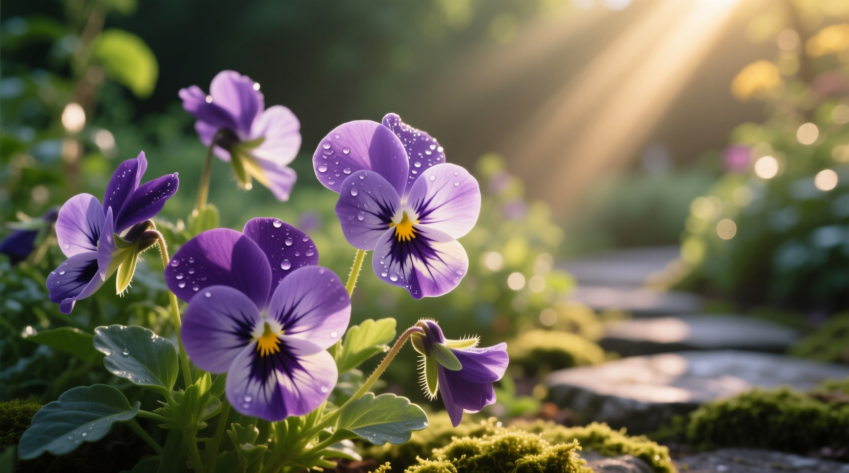 violas sun or shade