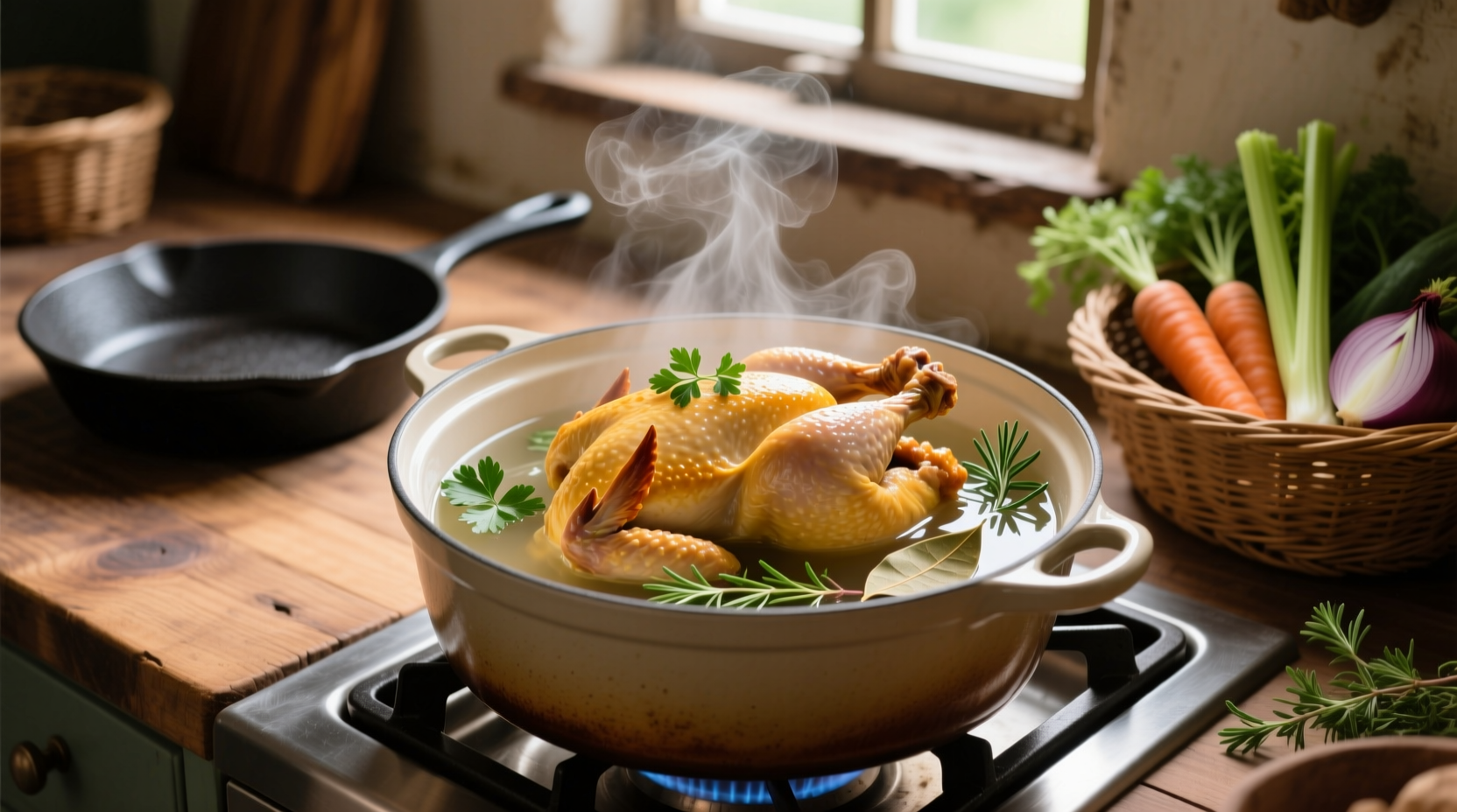make delicious flavorful poached chicken with kitchen