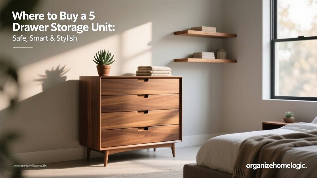 Where to Buy a 5 Drawer Storage Unit: Safe, Smart & Stylish