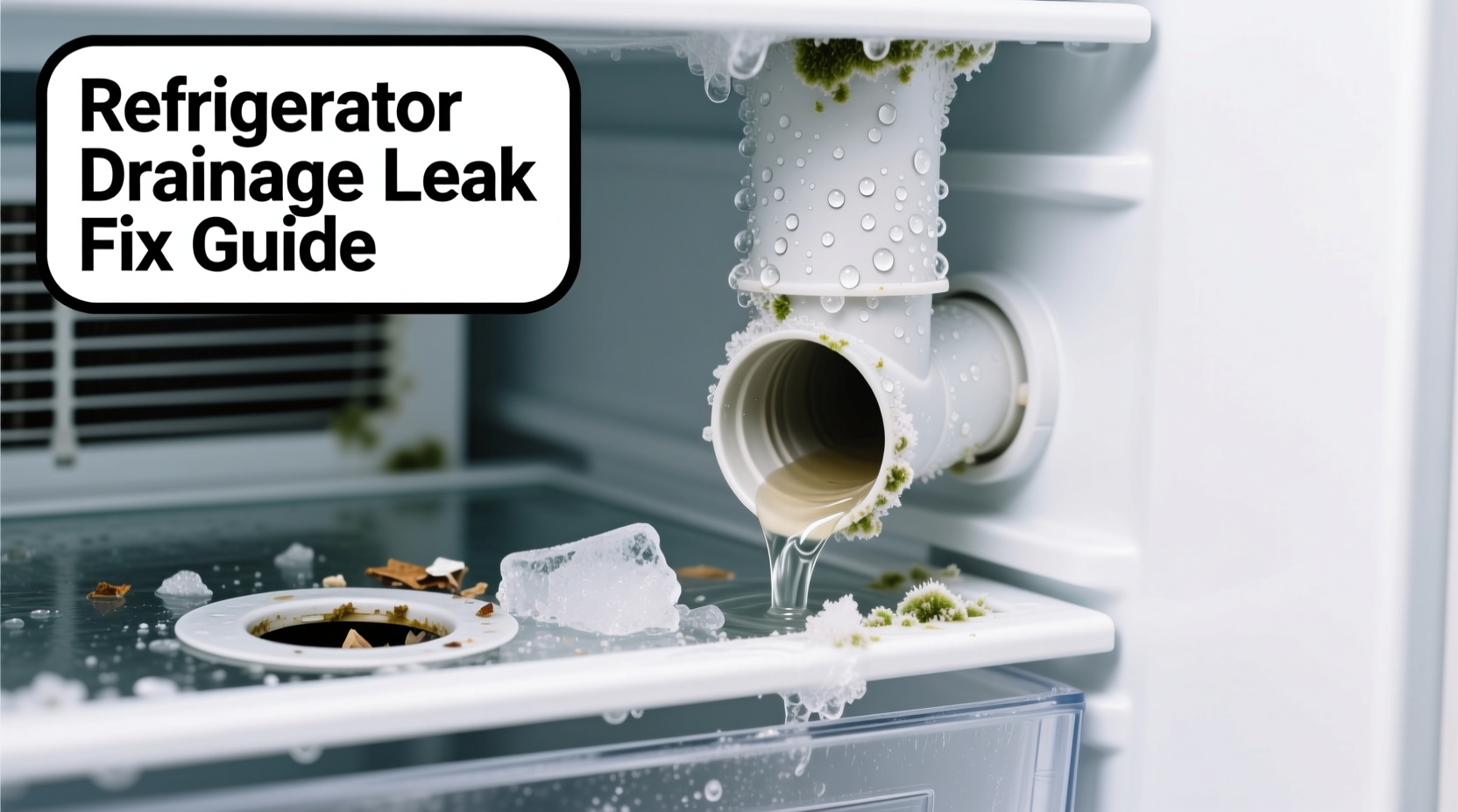 why is my refrigerator leaking water inside drainage hole fixes