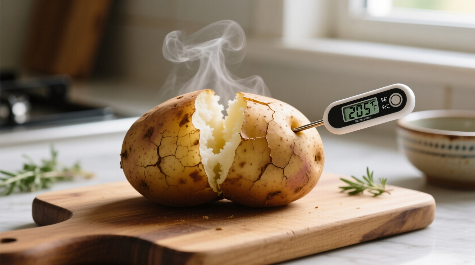 Baked Potato Temperature Done: 205-210°F Perfect Guide
