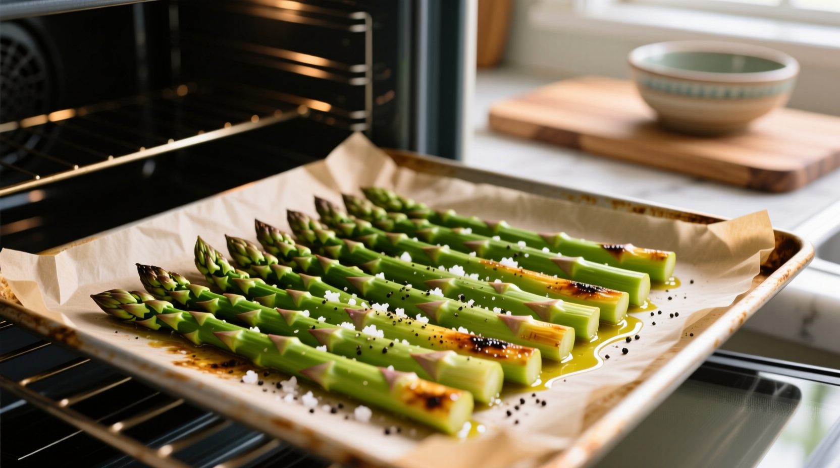 how long should i cook asparagus in the oven