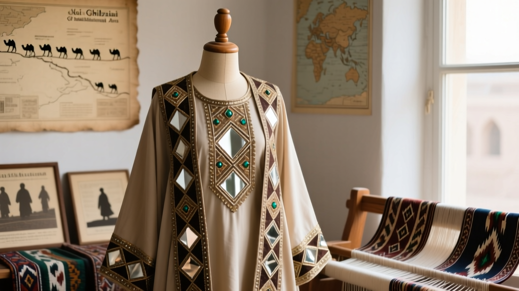 Afghan Ghilzai Embroidery Mirror Placement And Thread Tension Guide