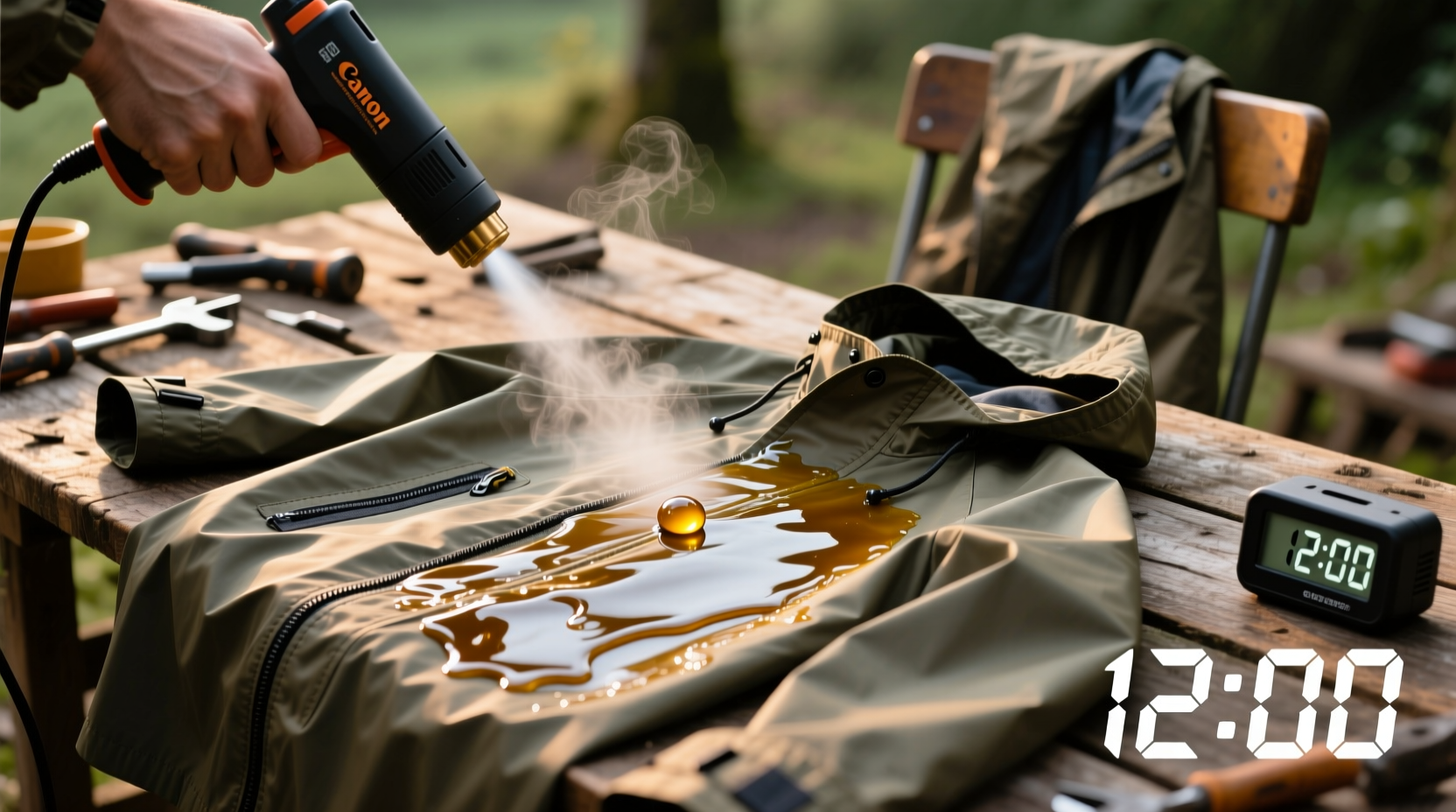how to reapply dwr to dog raincoats safely