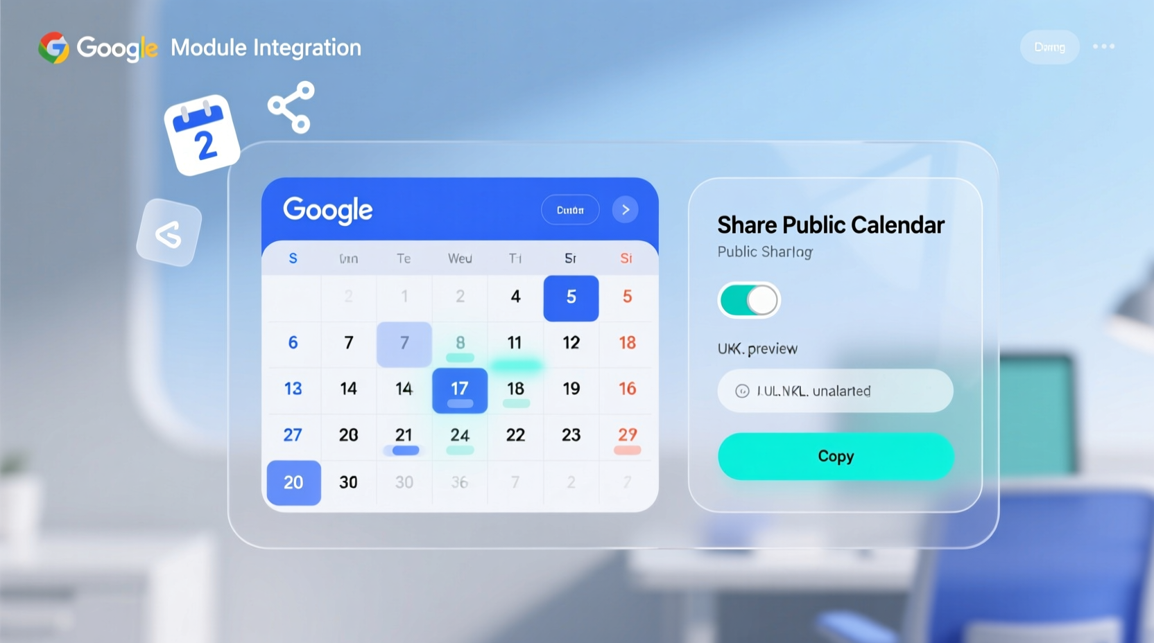 google calendar adds homepage module and calendar publi
