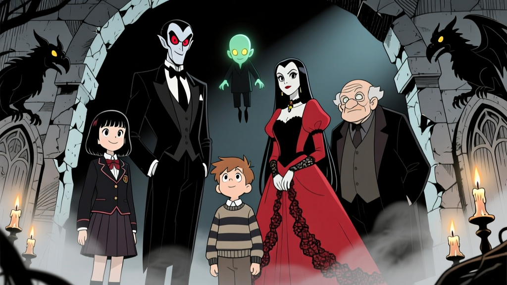 The Addams Family Portrait: From New Yorker Ink to Hollywood Crypt