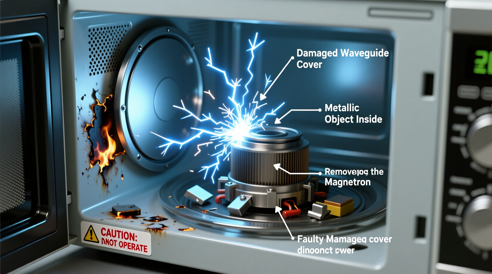 why does my microwave spark and how to fix it immediately