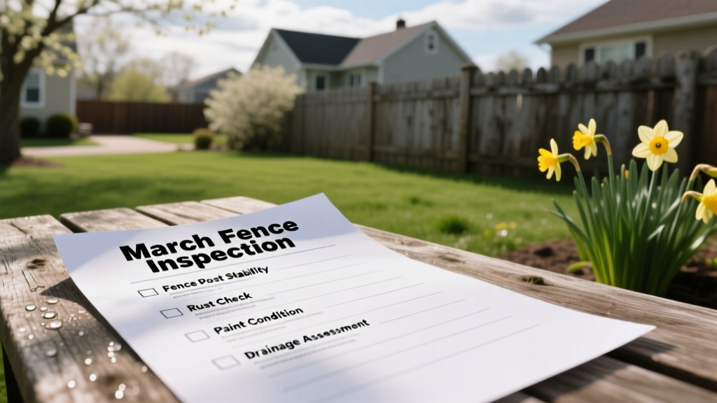 March Fence Inspection: Seasonal Maintenance Checklist