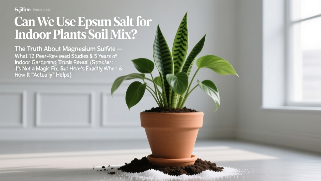 Epsom Salt for Indoor Plants: When It Actually Helps (2026)
