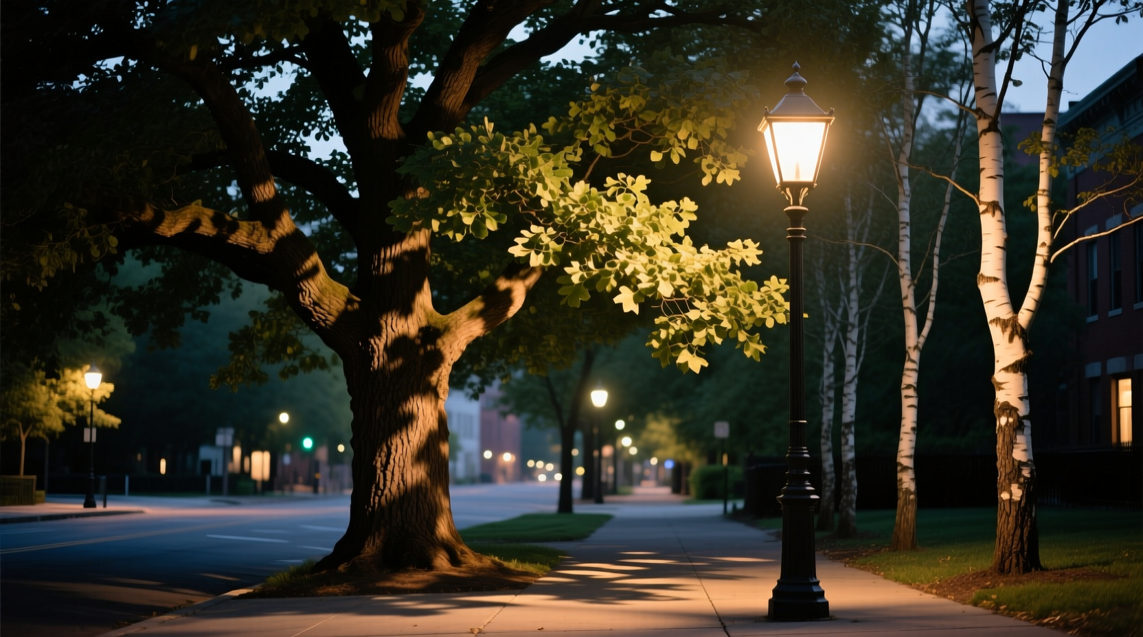 why do some net lights appear patchy on certain tree types