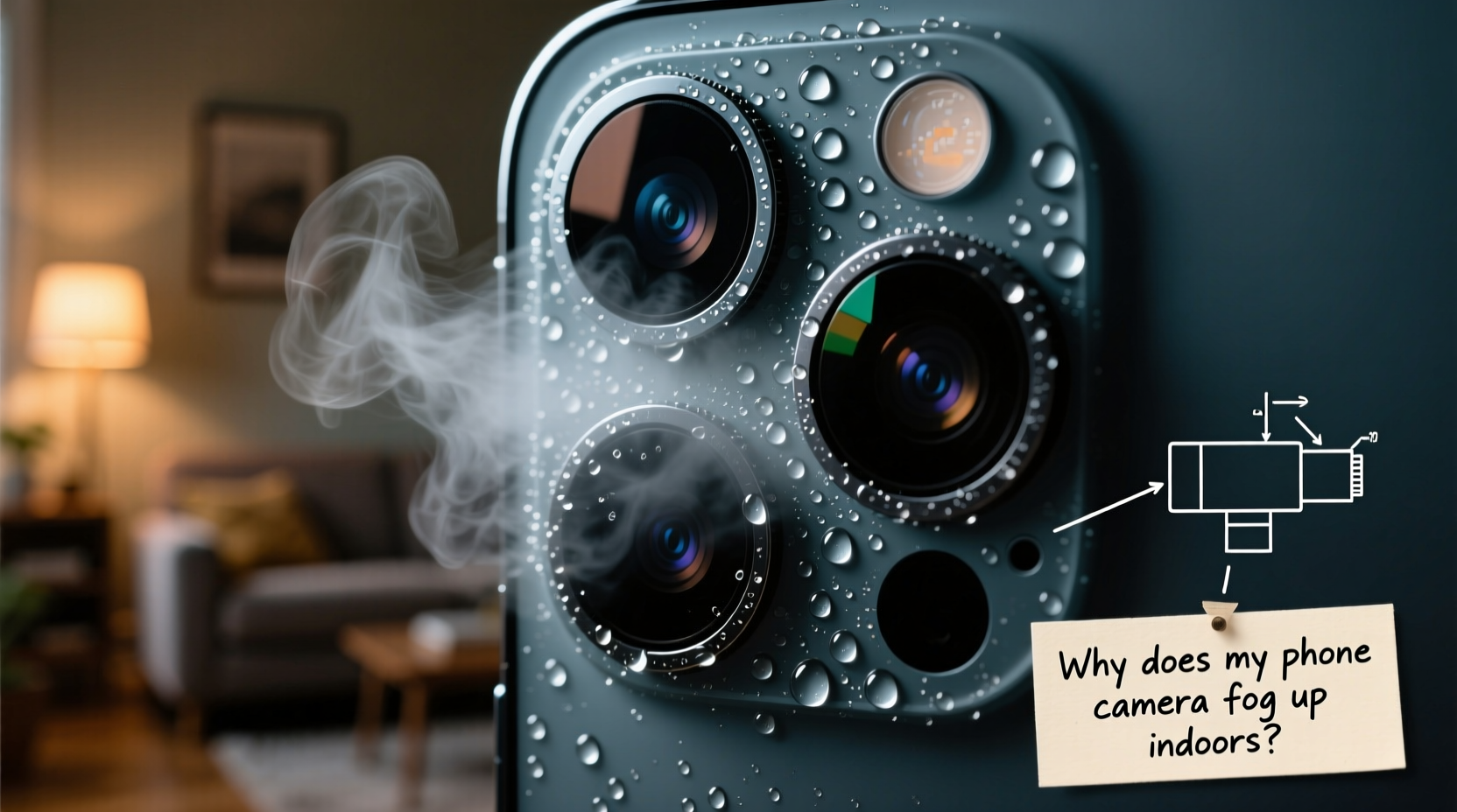 why does my phone camera fog up indoors and how to fix it