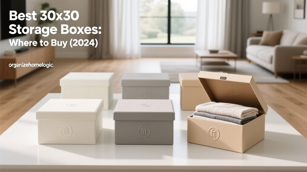 Best 30x30 Storage Boxes: Where to Buy (2024)