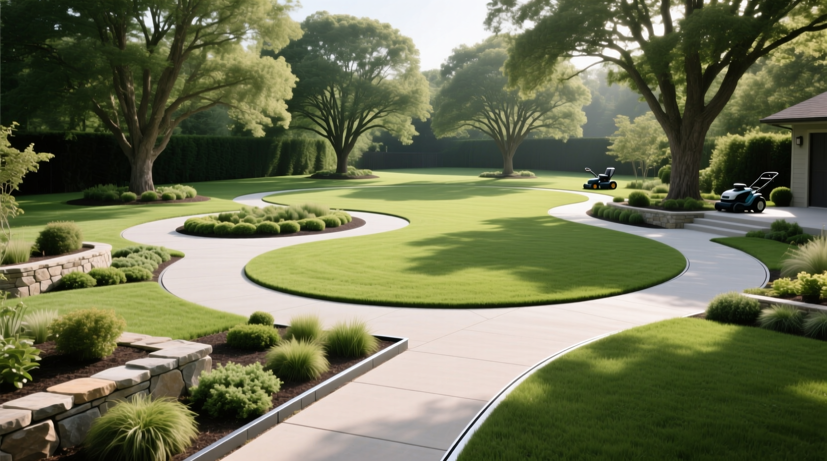 landscaping tips to make mowing easier