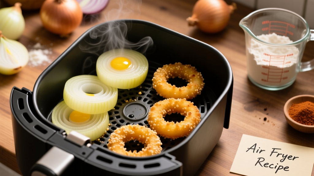 Best Air Fryer Frozen Onion Rings Recipe (Crispy & Healthy)