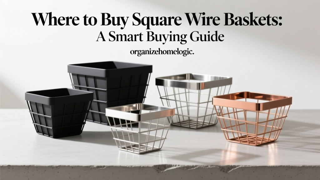 Where to Buy Square Wire Baskets: A Smart Buying Guide