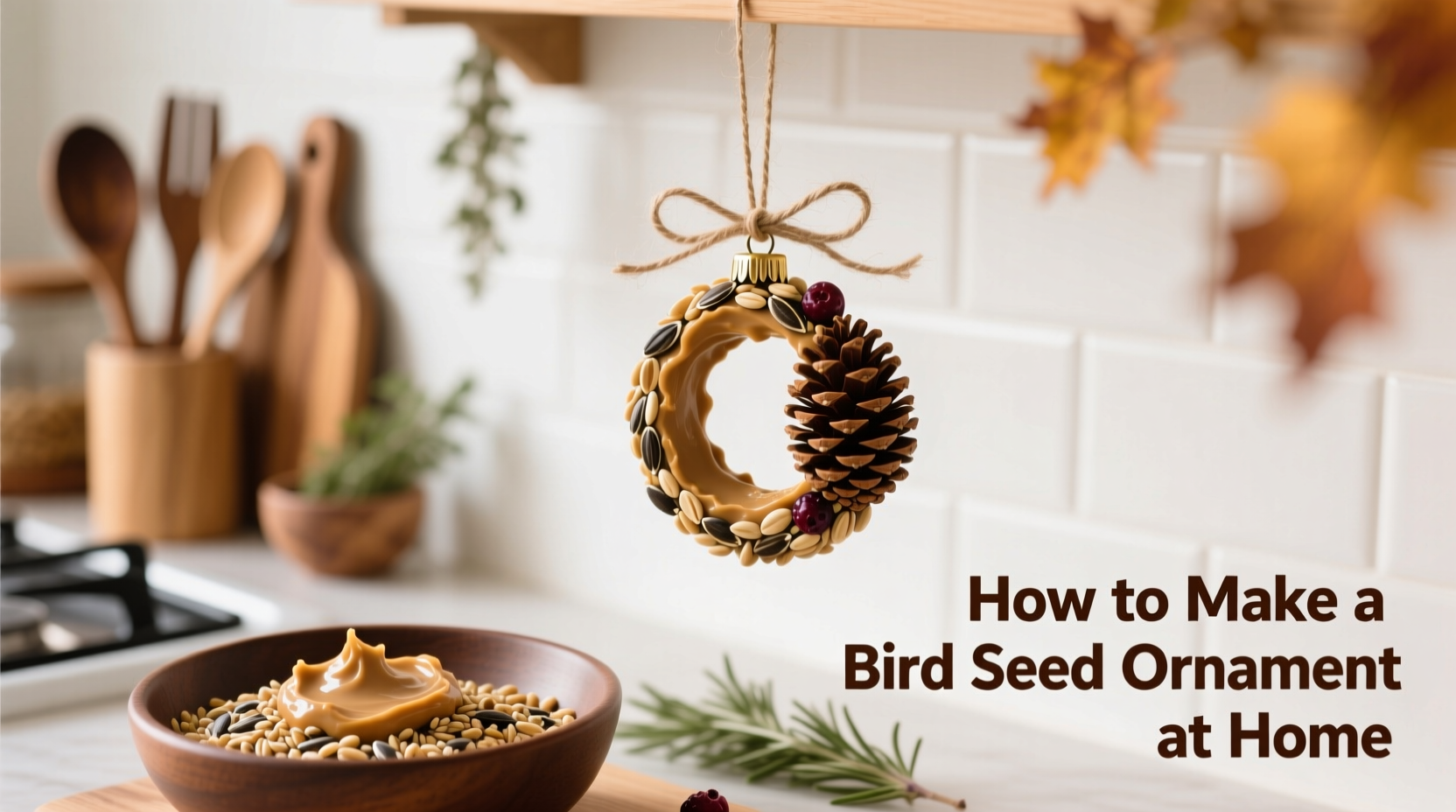 How to Make a Bird Seed Ornament at Home