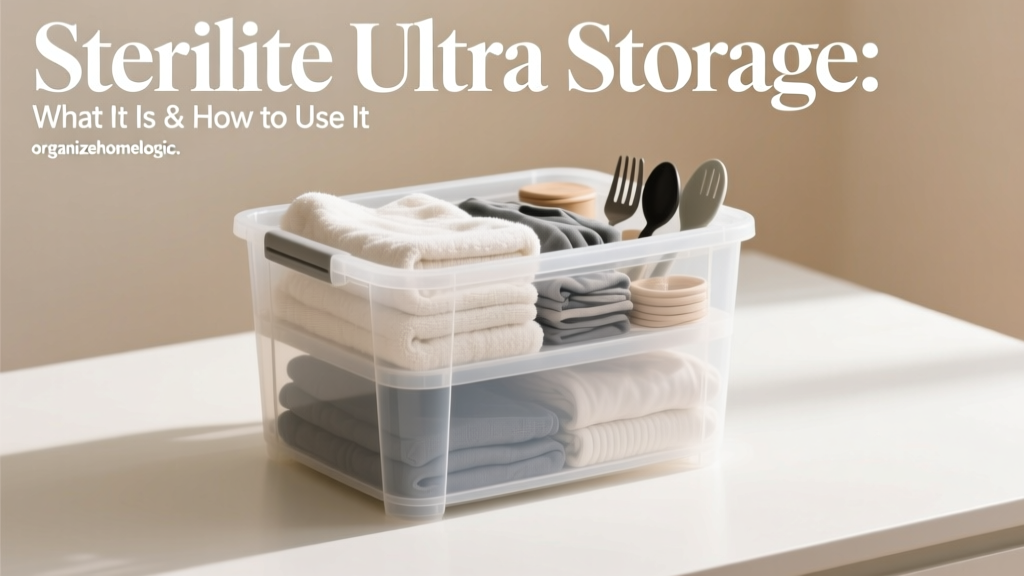Sterilite Ultra Storage: What It Is & How to Use It