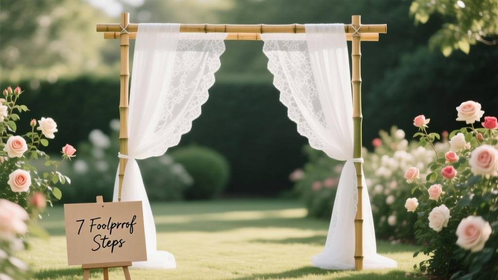Easy Wedding Arch: 3-Hour DIY (No Tools, No Experience)