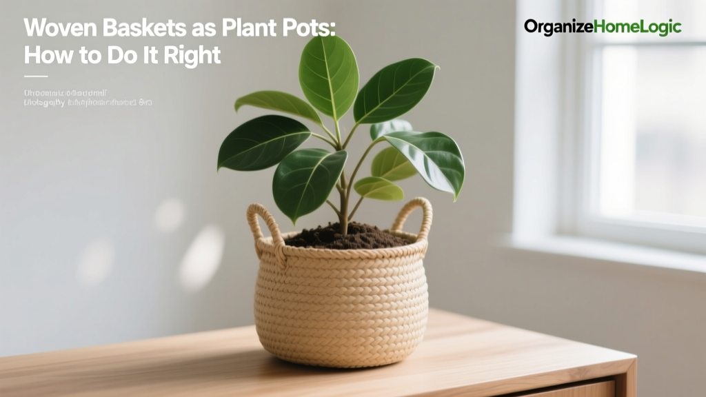 Woven Baskets as Plant Pots: How to Do It Right