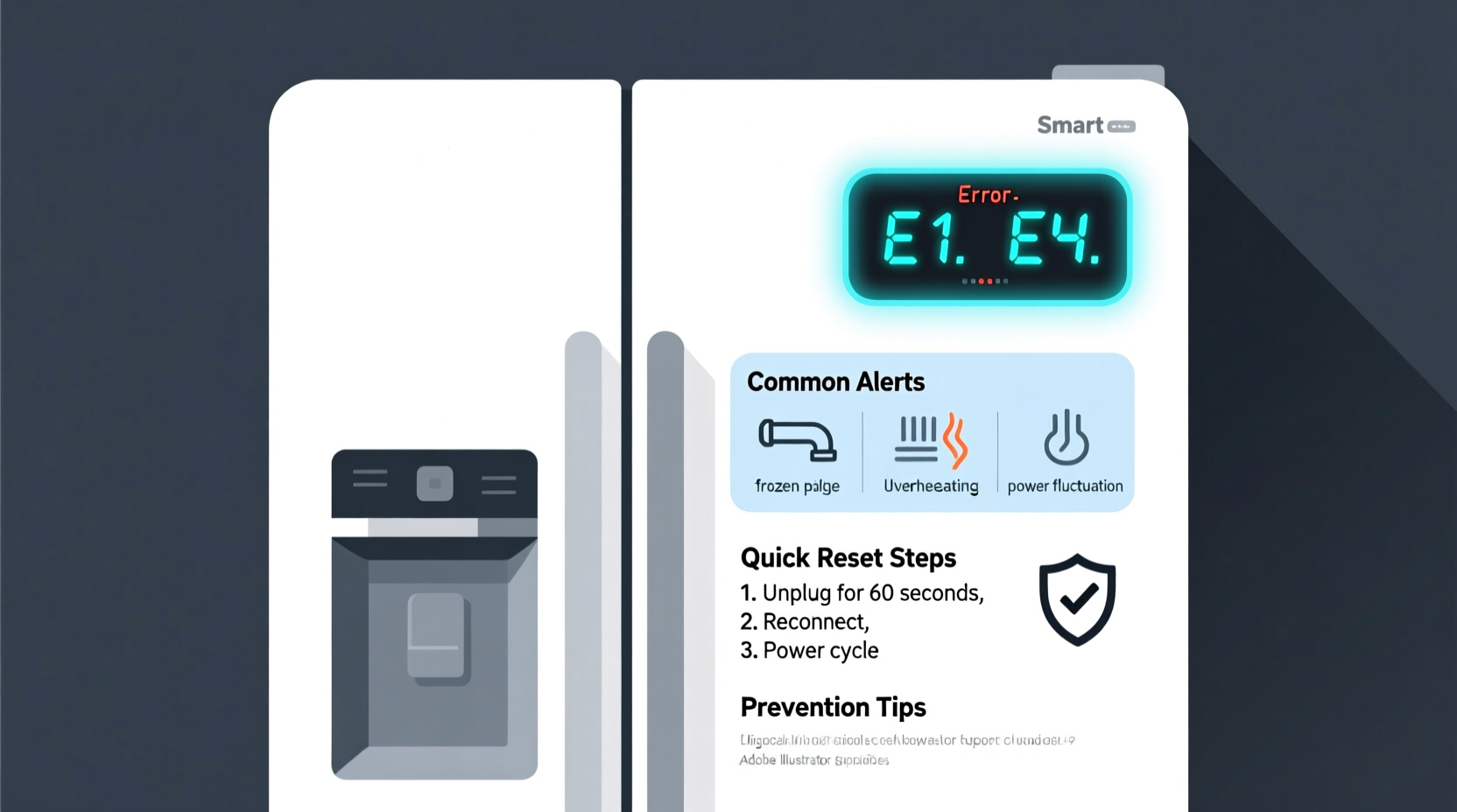 why is my smart fridge showing error codes decoding common alerts and quick resets