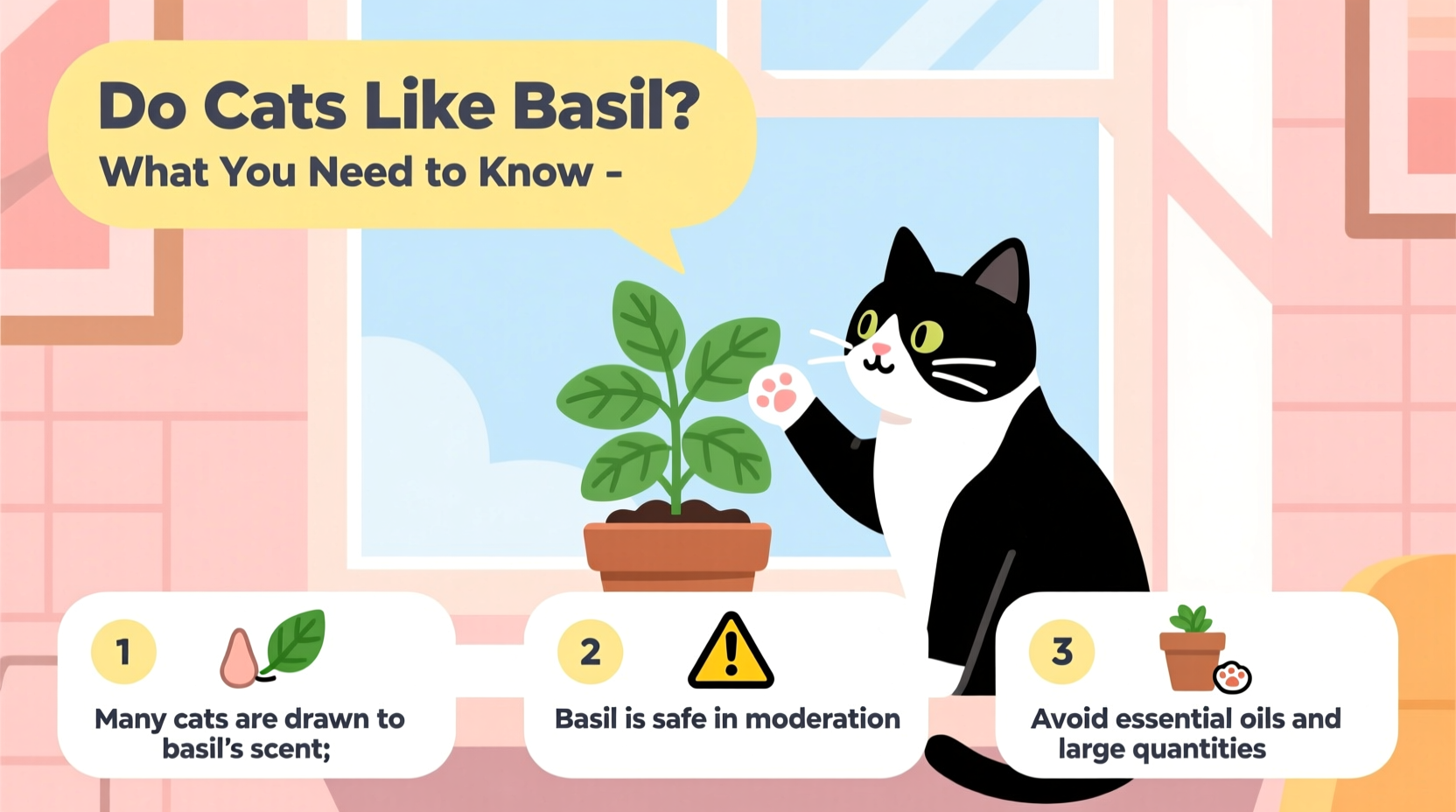 Can Cats Eat Basil? 5 Safety Tips | TheHomeSprouts