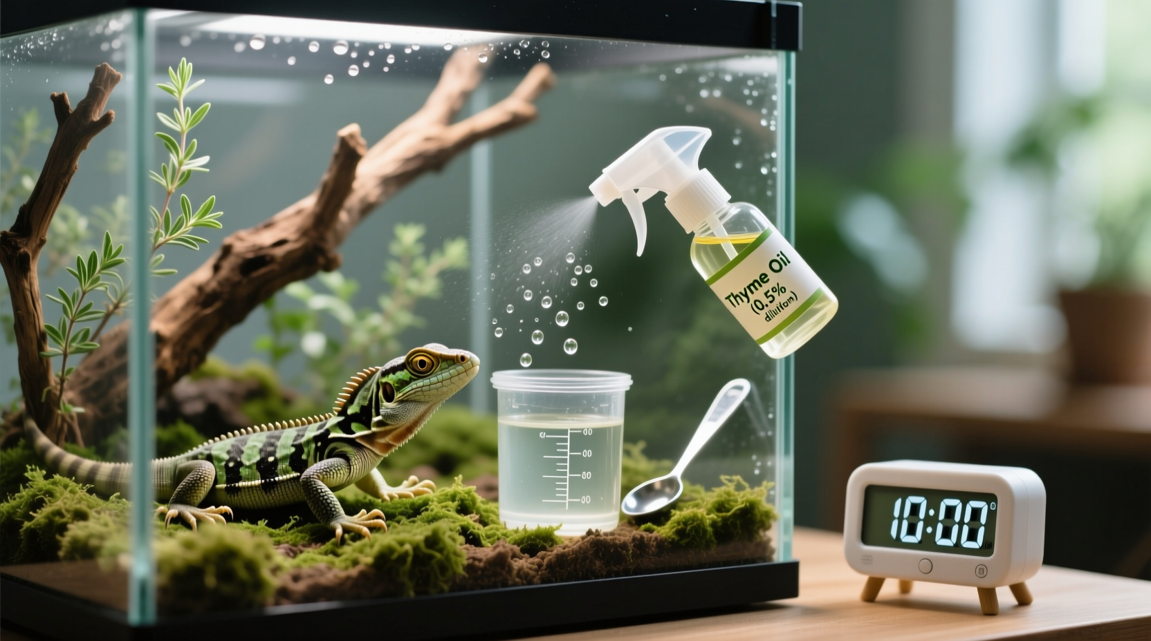 eco friendly cleaning tips thyme oil for reptile decor